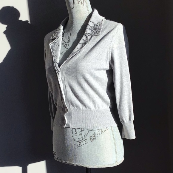 Love MOSCHINO 3/4 sleeve v neck cardigan - Picture 2 of 13